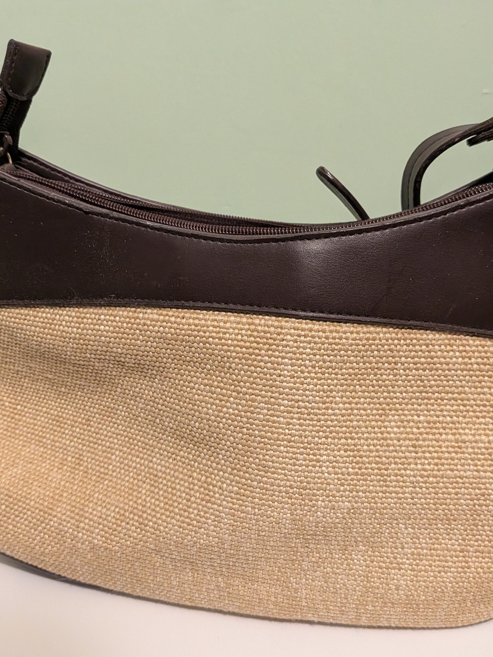 Vintage Eitienne Aigner Jute Shoulder Bag - Picture 2 of 9